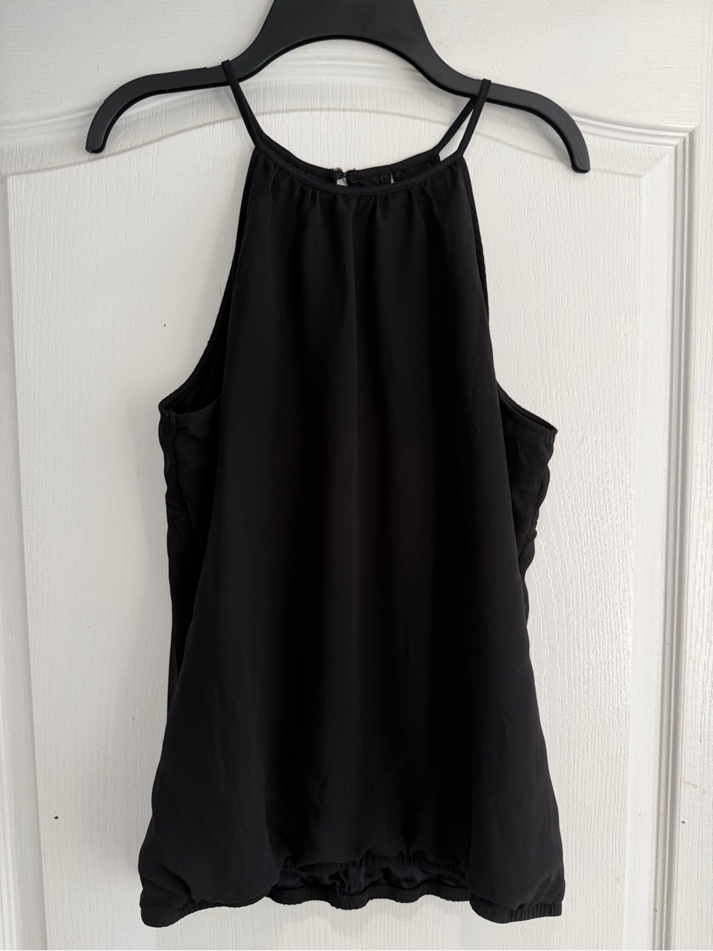 Express Black High-Neck Halter Camisole